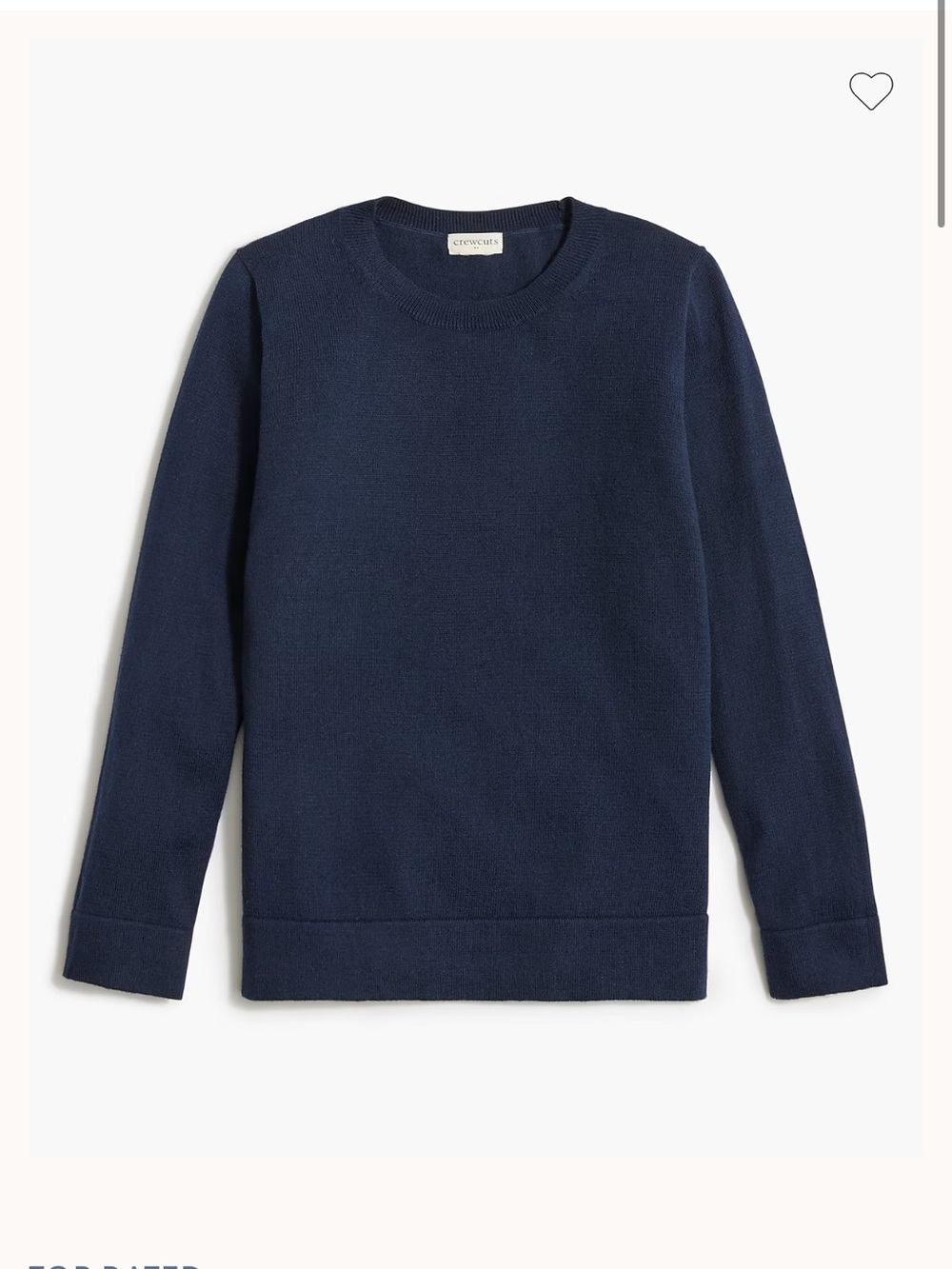 NWT Girls Crewcuts Re-Imagined 100% Cotton Navy Knit Sweater Size Medium 8-9